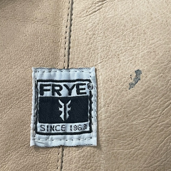 Frye Cece Tall Wedge Brown Distressed Leather Wedge Boots - Size 10 - Picture 6 of 7